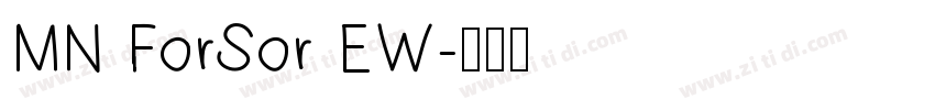 MN ForSor EW字体转换